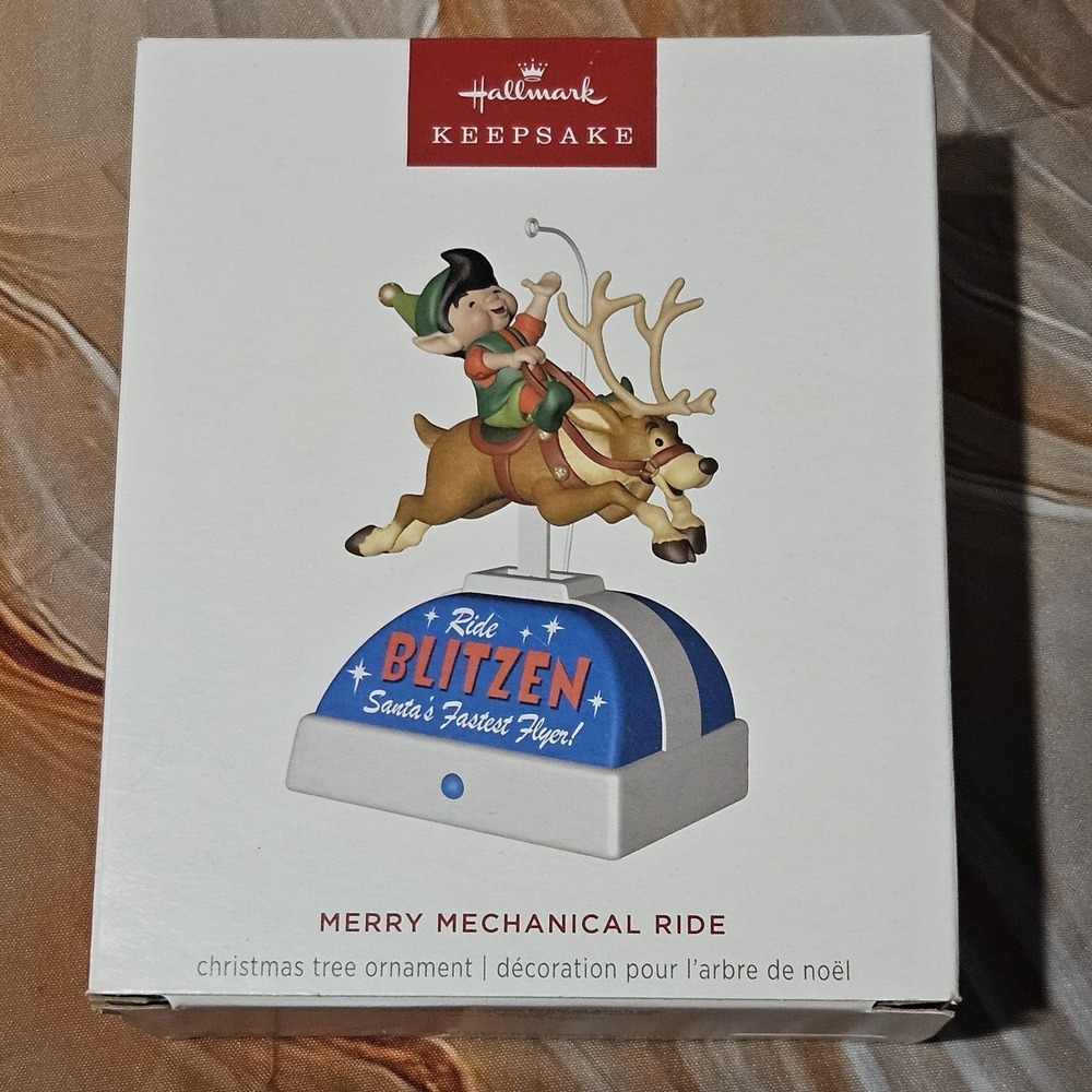 Hallmark Keepsake 2025 Merry Mechanical Ride Magic Sound Motion Ornament